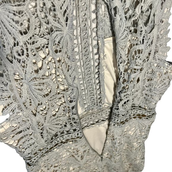Classy yet Super Sexy Soieblu Crochet Fitted Dress Size Small, Perfect - Picture 4 of 11